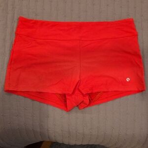 Next Bright Coral Women's Athletic Swim Shorts